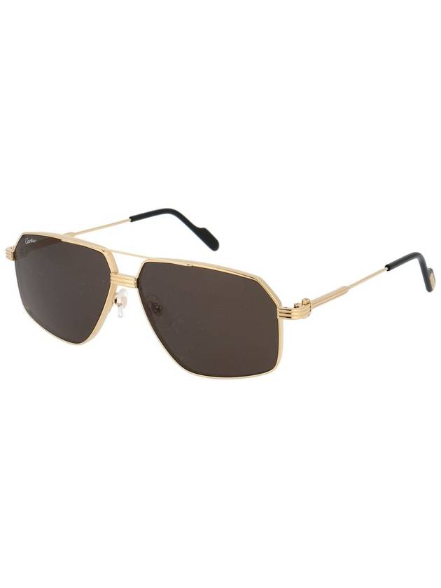 sunglasses CT0270S 001 001 GOLD GOLD GRAY - CARTIER - BALAAN 3