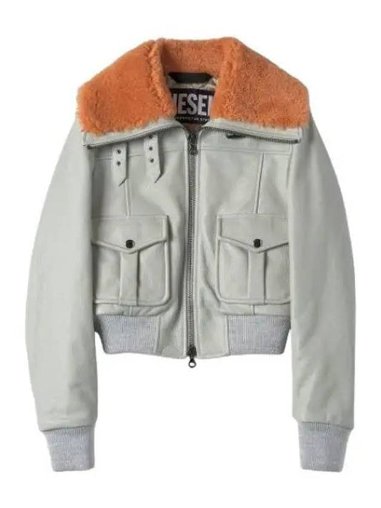 Isec Bomber Jacket White Jumper - DIESEL - BALAAN 1