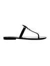 Miller Mini Flat Thong Flip Flop Black - TORY BURCH - BALAAN 1