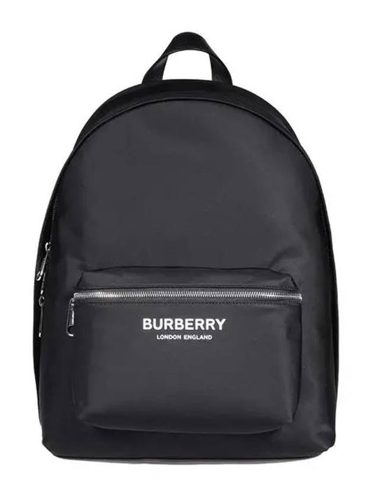 Logo Print Nylon Backpack Black - BURBERRY - BALAAN 2