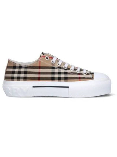 Vintage Check Cotton Sneakers Archive Beige - BURBERRY - BALAAN 2