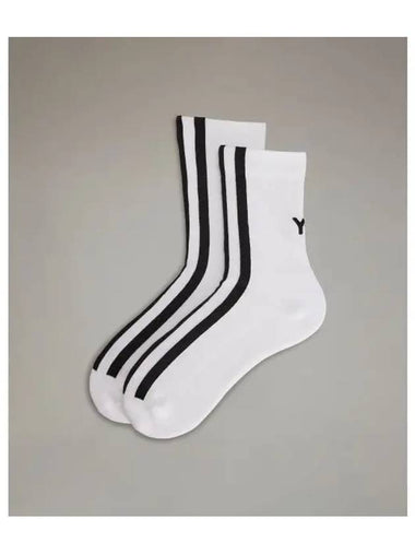 Y 3 U socks white STRP SOCK - Y-3 - BALAAN 1