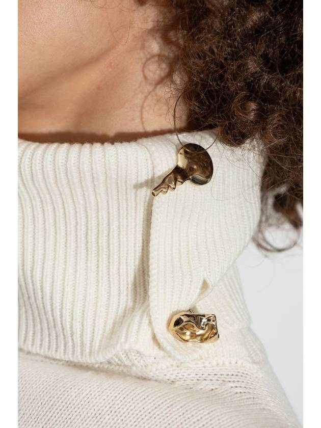 Fabiana Filippi Cashmere Turtleneck, Women's, Cream - FABIANA FILIPPI - BALAAN 5