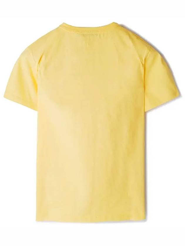 Fox Head Patch Short Sleeve T-Shirt Soft Yellow - MAISON KITSUNE - BALAAN 3