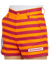 Women's Airline Border Shorts Orange Purple - HORN GARMENT - BALAAN 9