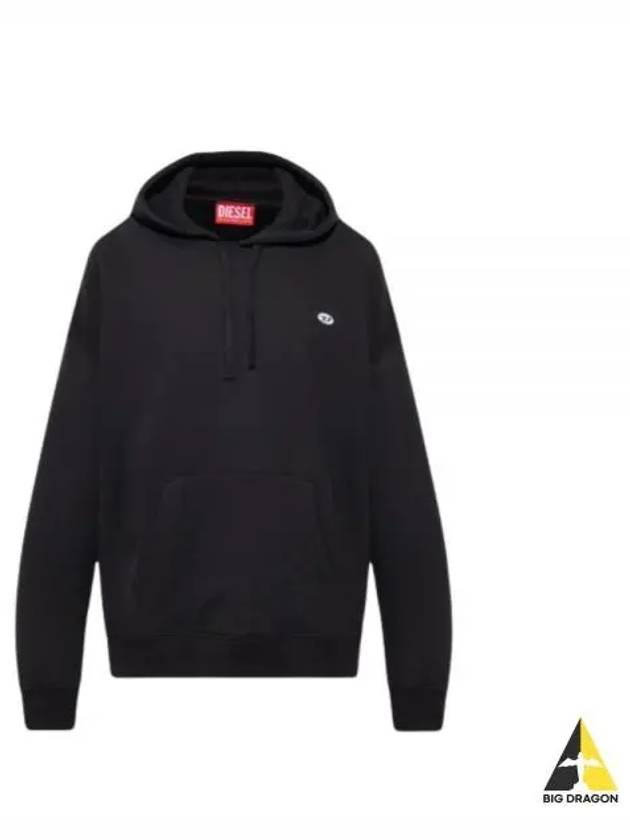 S Rob Doval PJ Oval D Patch Hoodie Black - DIESEL - BALAAN 2