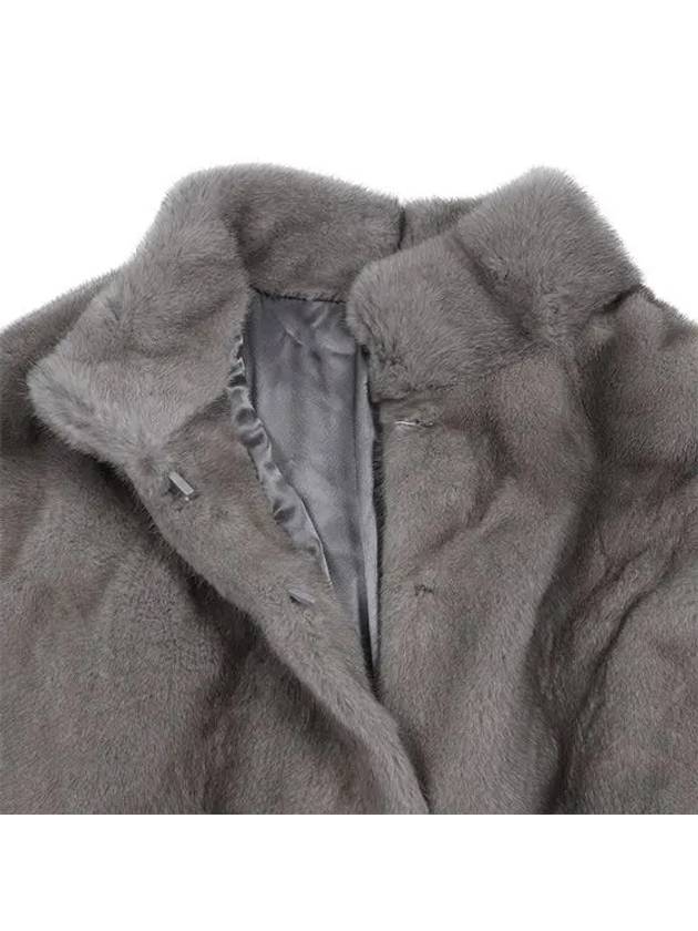 Women s Mink Vest 1034LXGL GREY - BLACK&WHITE - BALAAN 3