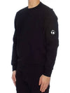 Diagonal Raised Fleece Sweatshirt Black - CP COMPANY - BALAAN 3