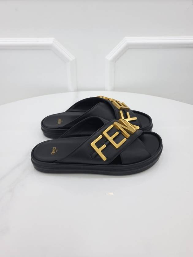 Krappy Metal Logo Slippers 8X8289 38 - FENDI - BALAAN 5