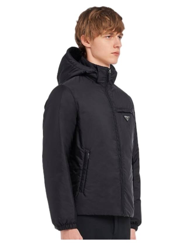 Re-Nylon Padded Jacket Black - PRADA - BALAAN 5