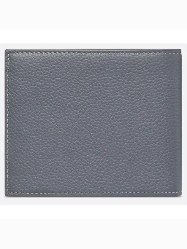 Grain Leather CD Icon Compact Half Wallet Deep Grey - DIOR - BALAAN 3