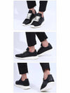 Oblique Lace Up Runner Low Top Sneakers Black - RICK OWENS - BALAAN 3