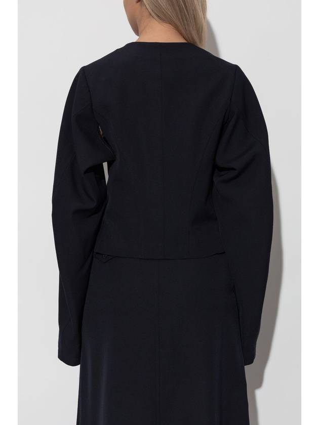 CDG By Comme Des Garçons Wool Jacket, Women's, Navy Blue - COMME DES GARCONS - BALAAN 4