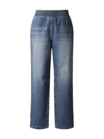 Banded washed denim pants jeans - IRO - BALAAN 1