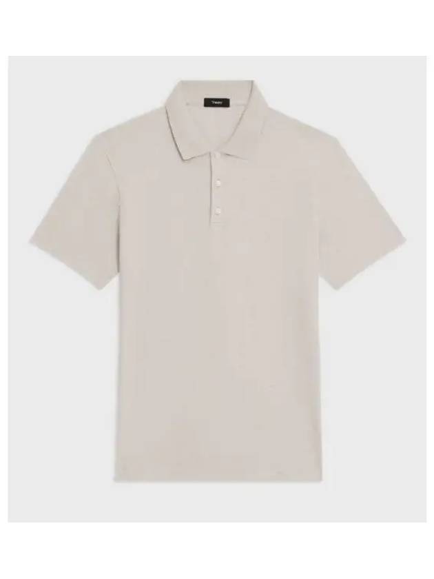 Bronn Cotton Short Sleeve Polo Shirt Beige - THEORY - BALAAN 2