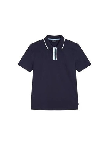 PS trimming collar stretch polo shirt navy 271898 - PAUL SMITH - BALAAN 1