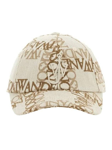 Embroidered Logo Jacquard Ball Cap Beige - JW ANDERSON - BALAAN 1