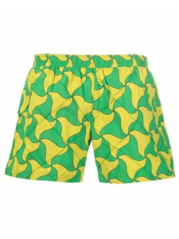 Intrecciato Pattern Swim Shorts Paraket Kiwi - BOTTEGA VENETA - BALAAN.