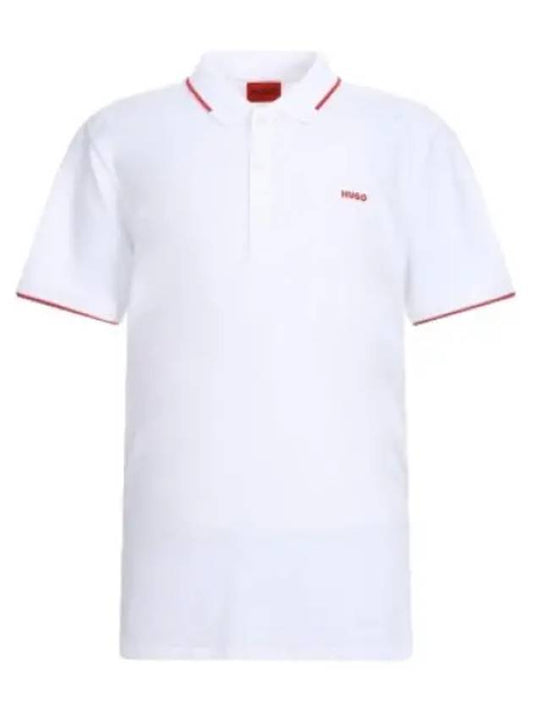 Embroidered Logo Stretch Slim Fit Polo Shirt T Collar - HUGO BOSS - BALAAN 1