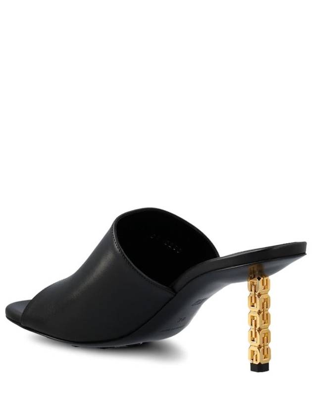 G Gold Cube Mules Sandal Hills Black - GIVENCHY - BALAAN 4