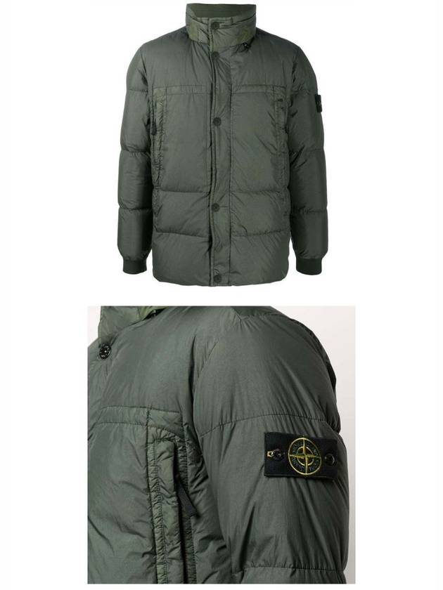 Garment Dyed Crinkle Labs Down Padding Dark Green - STONE ISLAND - BALAAN 5