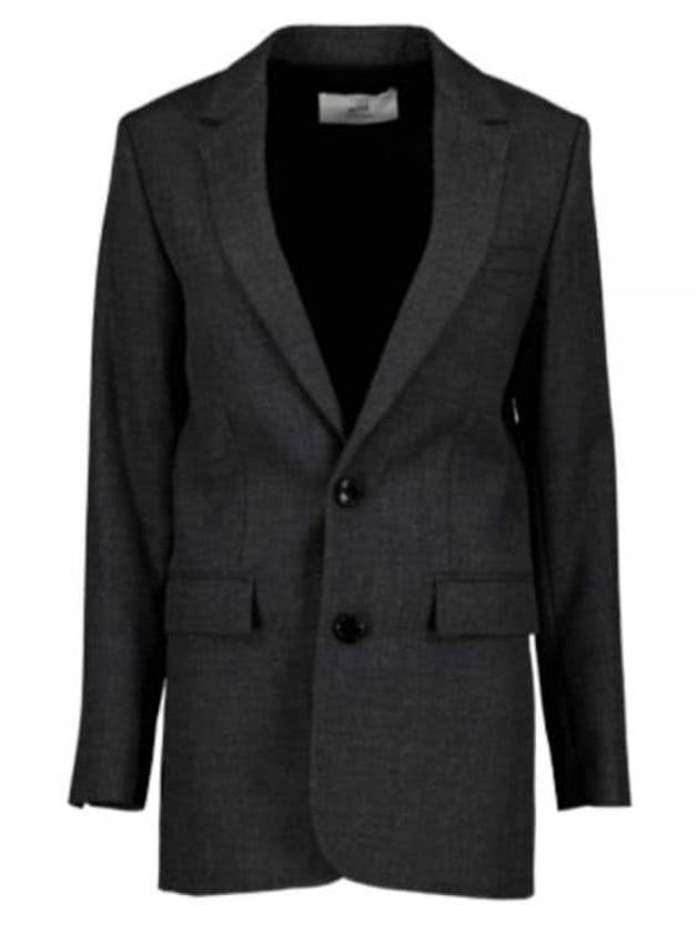 Men's Two Button Virgin Wool Blazer Jacket Grey - AMI - BALAAN 2