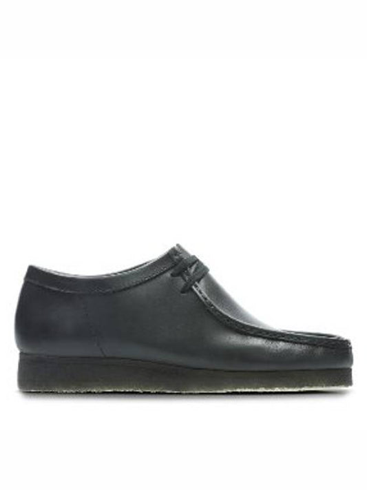 Wallabee Leather Loafers Black - CLARKS - BALAAN.