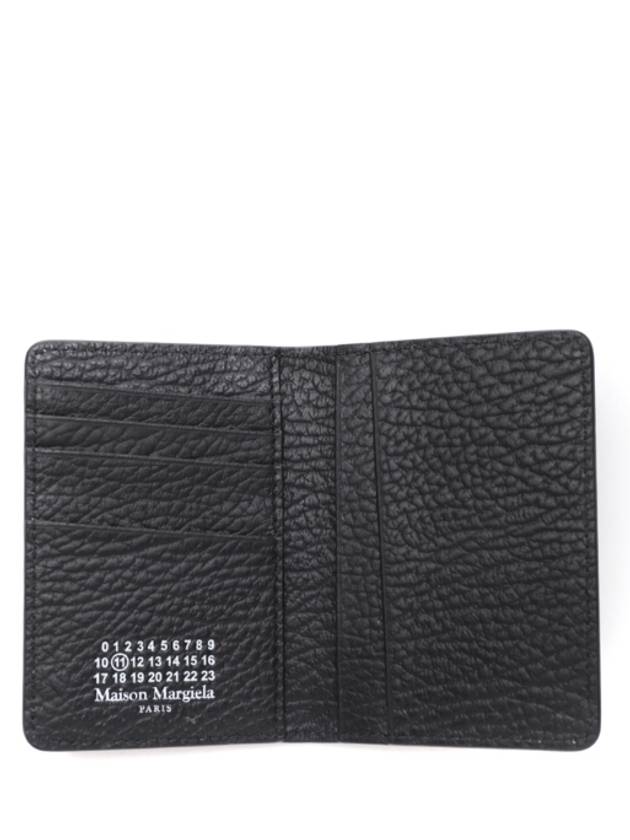 Bovine Leather Card Wallet Black - MAISON MARGIELA - BALAAN 5