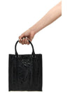 Antique Nappa Leather Mini Tote Bag Black - PRADA - BALAAN 4