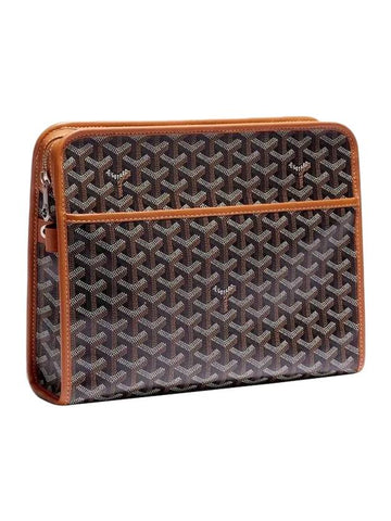 Jouvence GM Clutch Bag Black Tan - GOYARD - BALAAN 1