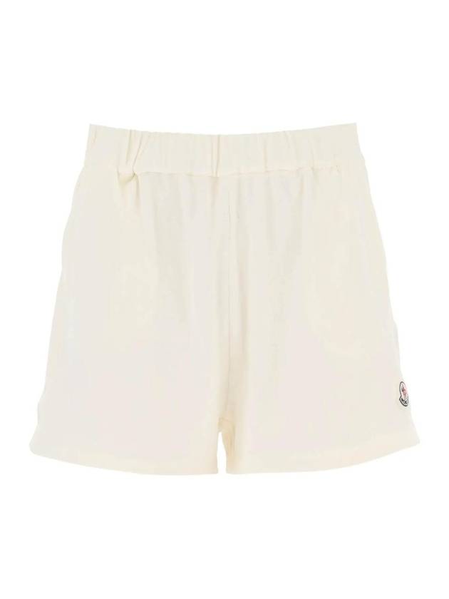 Women's Terrycloth Shorts White - MONCLER - BALAAN 1