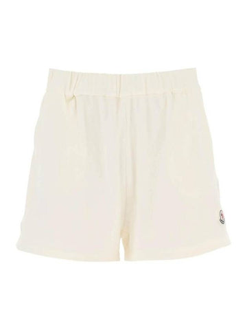 Women's Terrycloth Shorts White - MONCLER - BALAAN 1