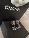 CC logo earrings crystal point earrings silver ABB700 - CHANEL - BALAAN 6