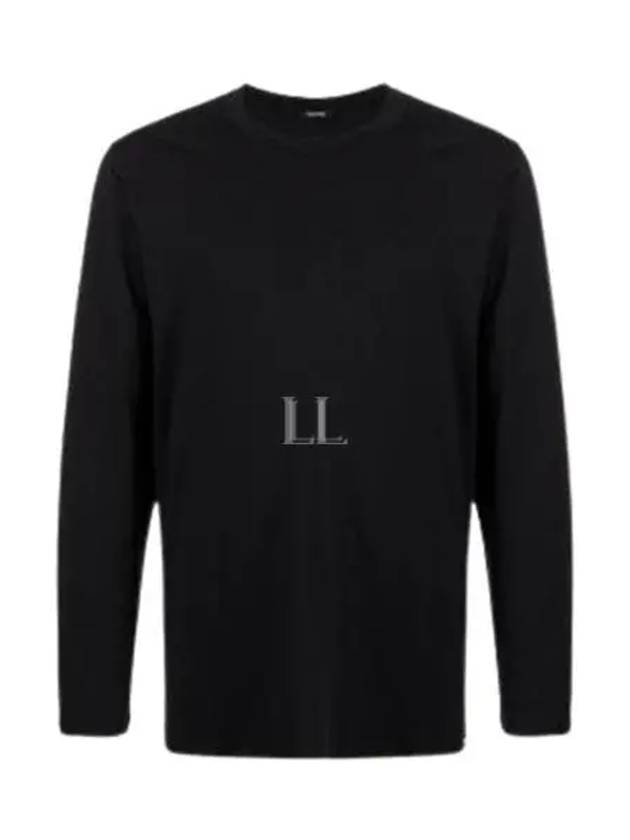 Crew Neck Cotton Modal Long Sleeve T-Shirt Black - TOM FORD - BALAAN 2