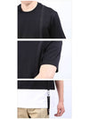 Men's Short Sleeve T-Shirt LHE803A LE800 9001 - LES HOMMES - BALAAN 4