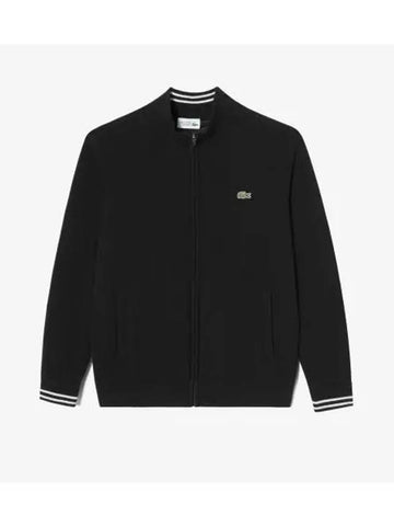 Men s High Neck Zip Up Sweater Black - LACOSTE - BALAAN 1