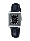 Standard Leather Band Watch Black - CASIO - BALAAN 2