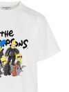 Women's The Simpsons Printing Small Fit Short Sleeve T-Shirt White - BALENCIAGA - BALAAN.