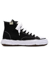 Peterson 23 OG Sole Canvas High Top Sneakers Black - MIHARA YASUHIRO - BALAAN 2