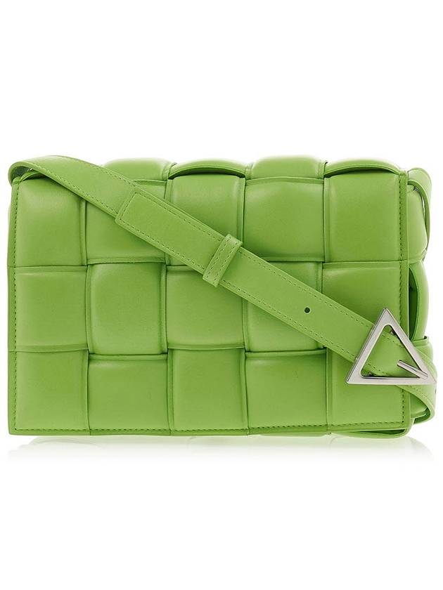 Silver Padded Cassette Cross Bag Acid Green - BOTTEGA VENETA - BALAAN 2