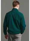 Men s Fleece Lined High Neck Half Zip Up Windbreaker Dark Green - CLEVELAND GOLF - BALAAN 4