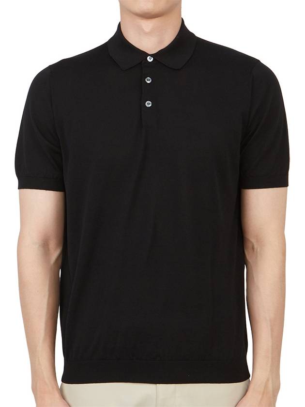 Men's Cotton Polo Shirt Black - DRUMOHR - BALAAN 2