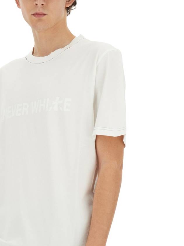 "NEVER WHITE" T-SHIRT - PREMIATA - BALAAN 3