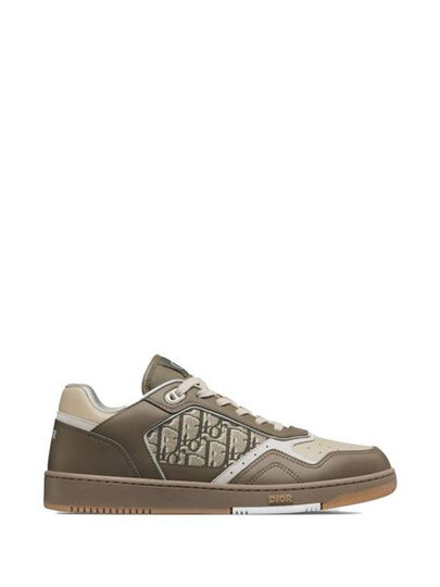 B27 Smooth Calfskin Low Top Sneakers Khaki Beige - DIOR - BALAAN 2