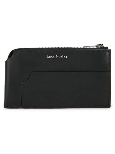 Logo Zipper Card Wallet Black - ACNE STUDIOS - BALAAN 2