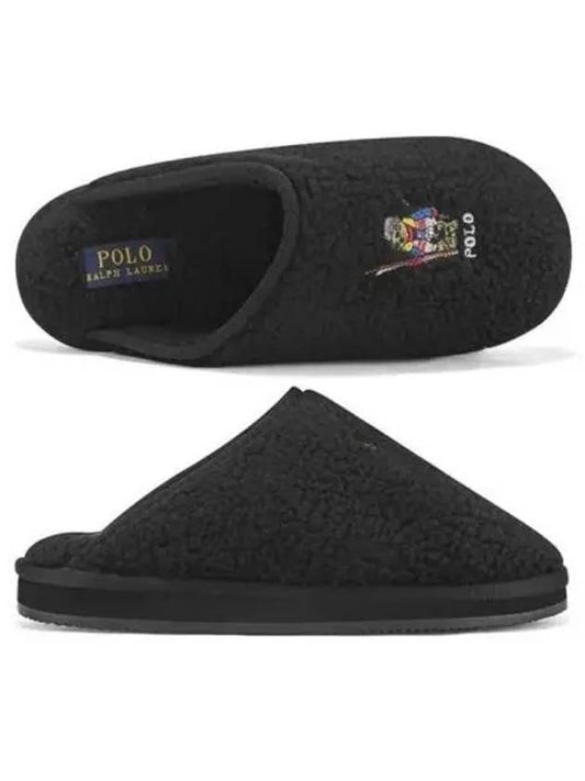 Kayleigh Scuff Bear Mule Black - POLO RALPH LAUREN - BALAAN 2