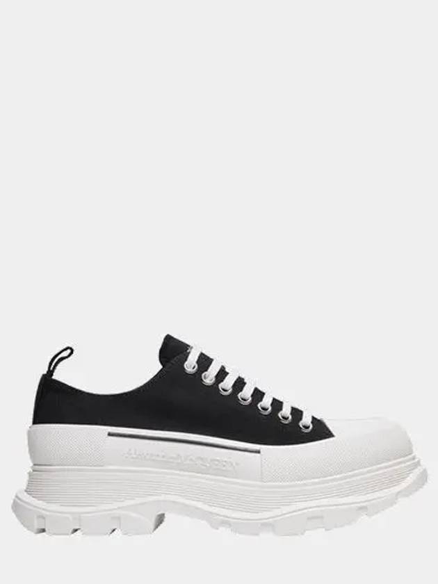 Men's Tread Slick Low Top Sneakers Black - ALEXANDER MCQUEEN - BALAAN 2