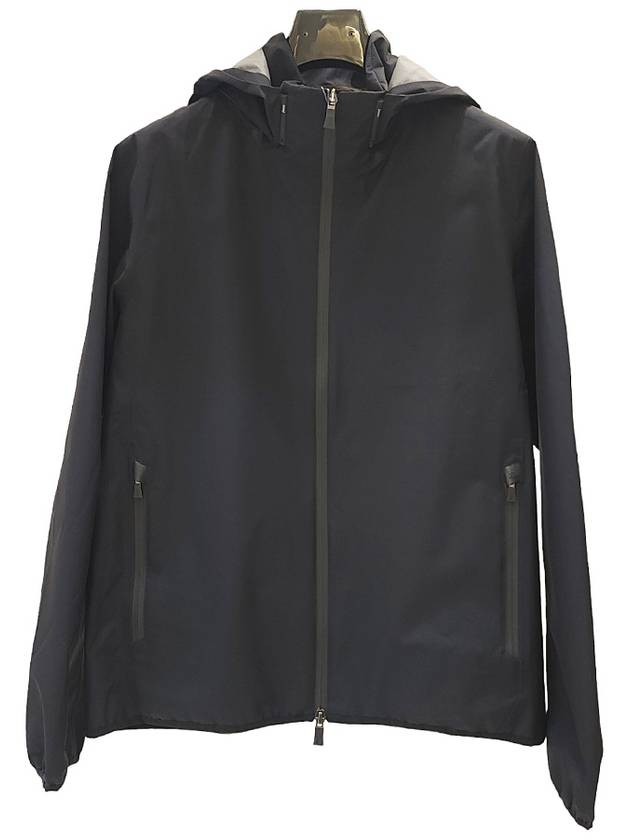Men's GoreTex hooded windbreaker jacket hooded zipup navy GI0085UL 11101 9300 - HERNO - BALAAN 1