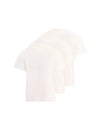 Logo Label Cotton 3 Pack Short Sleeve T-Shirt White - JIL SANDER - BALAAN 3