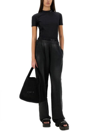 T By Alexander Wang Pants With Logo - ALEXANDER WANG - BALAAN 2